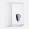 White Interleaf Toilet Tissue Dispenser with Universal Key - A62201