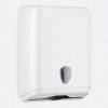 White Midi Fold Hand Towel Dispenser With Universal Key - D592