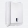 White Midi Fold Hand Towel Dispenser With Universal Key - D830