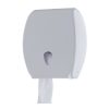 White Single Jumbo Toilet Tissue Dispenser with Universal Key - D832
