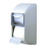 Grey Twin Vertical Standard Toilet Roll Dispenser with Universal Key - A67001