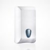 White Mini SlimFold Half Wipe Hand Towel Dispenser with Universal Key - A83401