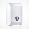 White Mini SlimFold Half Wipe Hand Towel Dispenser with Universal Key - D836