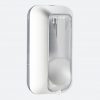 550ml White / Transparent Refillable Liquid Foam Hand Soap Dispenser with Universal Key - A89601